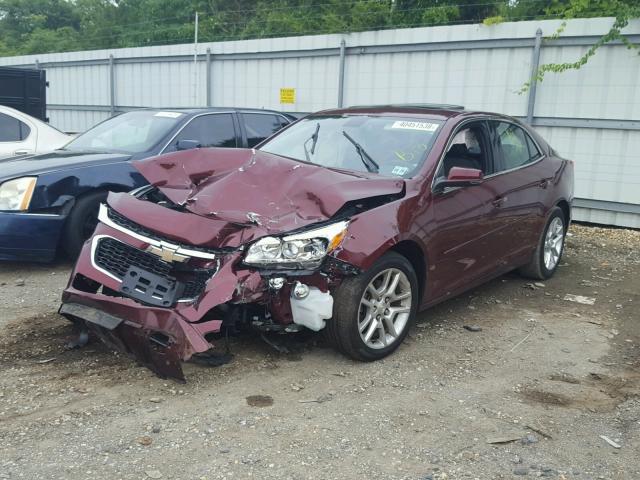 1G11C5SL9FF245782 - 2015 CHEVROLET MALIBU 1LT BURGUNDY photo 2