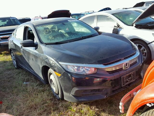 19XFC2F55GE051463 - 2016 HONDA CIVIC LX BLACK photo 1