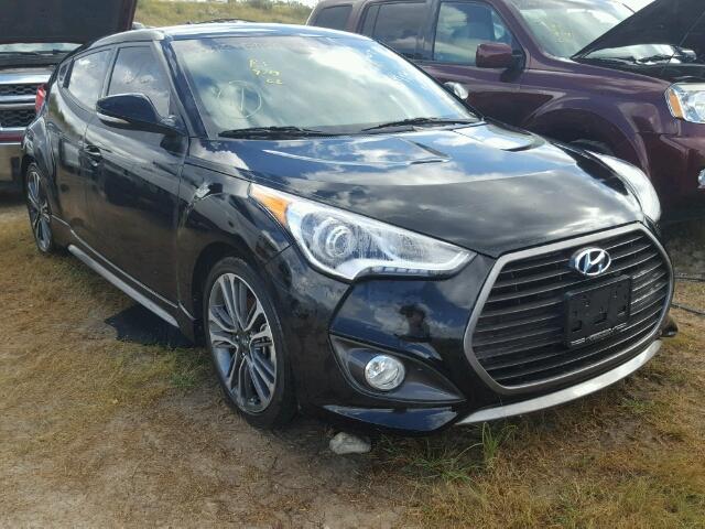 KMHTC6AE7GU288468 - 2016 HYUNDAI VELOSTER T BLACK photo 1