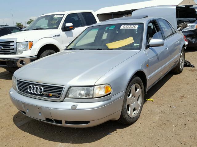 WAUBG84D1VN009426 - 1997 AUDI A8 QUATTRO BLUE photo 2