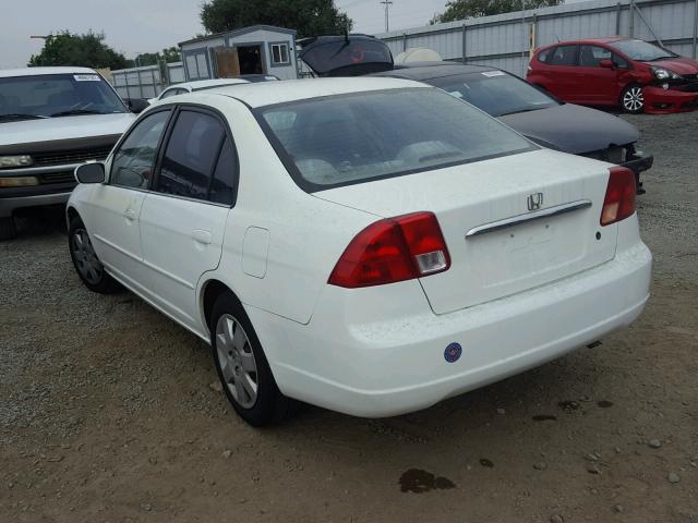 2HGES26792H548143 - 2002 HONDA CIVIC EX WHITE photo 3