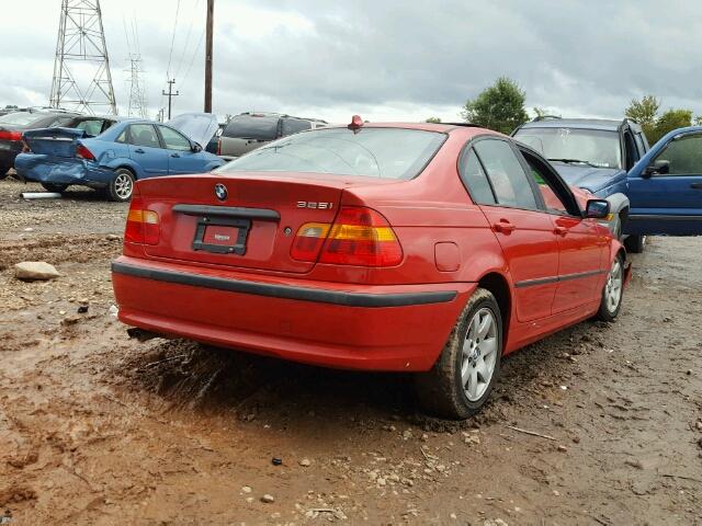 WBAET37424NJ42153 - 2004 BMW 325 I RED photo 4