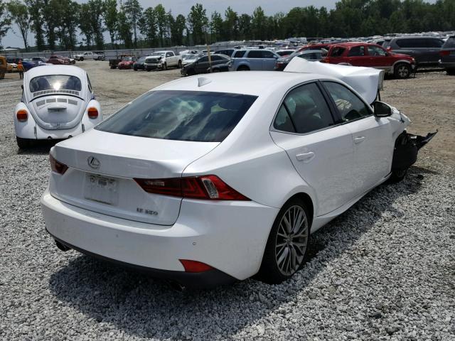 JTHBF1D25E5038888 - 2014 LEXUS IS 250 WHITE photo 4