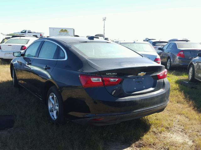 1G1ZB5ST1HF131512 - 2017 CHEVROLET MALIBU BLACK photo 3
