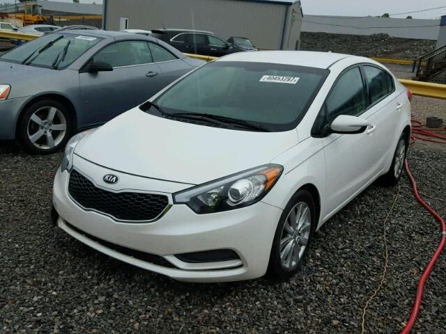 KNAFX4A60F5356019 - 2015 KIA FORTE LX WHITE photo 2