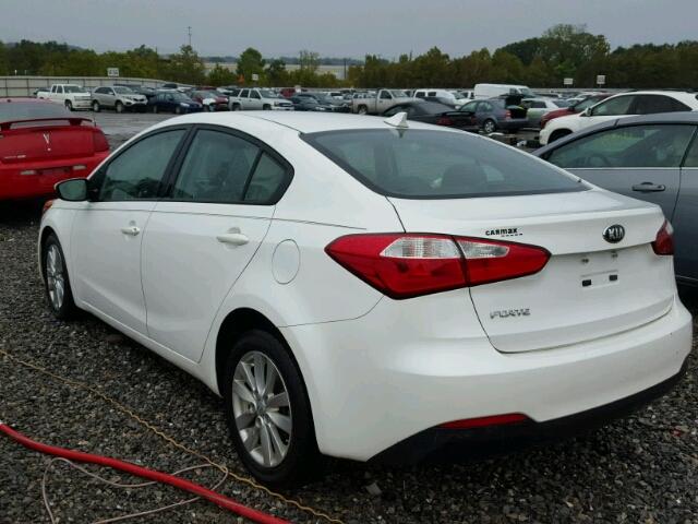 KNAFX4A60F5356019 - 2015 KIA FORTE LX WHITE photo 3