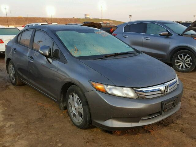 JHMFB4F28CS001750 - 2012 HONDA CIVIC GRAY photo 1