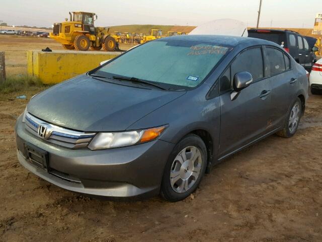 JHMFB4F28CS001750 - 2012 HONDA CIVIC GRAY photo 2