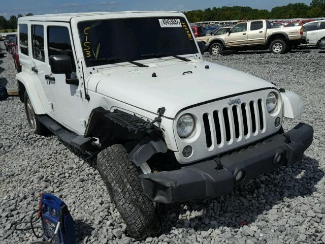 1C4BJWEGXFL576751 - 2015 JEEP WRANGLER U WHITE photo 1