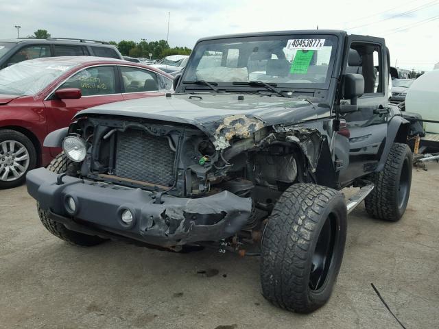 1J4AA2D17AL154764 - 2010 JEEP WRANGLER S BLACK photo 2