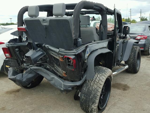 1J4AA2D17AL154764 - 2010 JEEP WRANGLER S BLACK photo 4