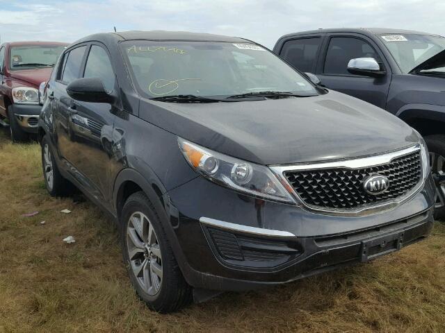 KNDPB3AC6G7809992 - 2016 KIA SPORTAGE BLACK photo 1