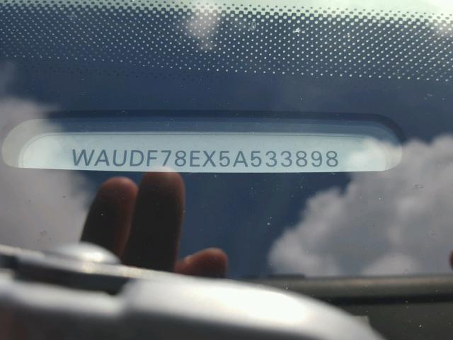 WAUDF78EX5A533898 - 2005 AUDI A4 2.0T QU BLUE photo 10