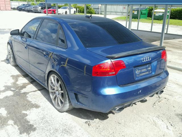 WAUDF78EX5A533898 - 2005 AUDI A4 2.0T QU BLUE photo 3