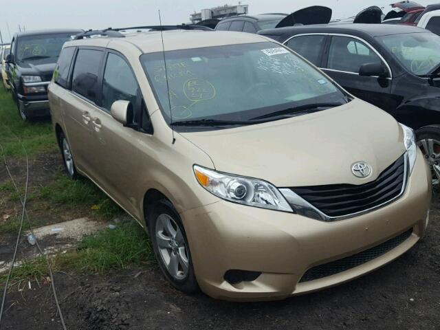 5TDKK3DCXBS052860 - 2011 TOYOTA SIENNA LE GOLD photo 1