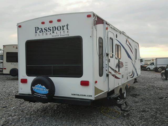 4YDT28526BT411885 - 2011 KEYSTONE PASSPORT WHITE photo 4