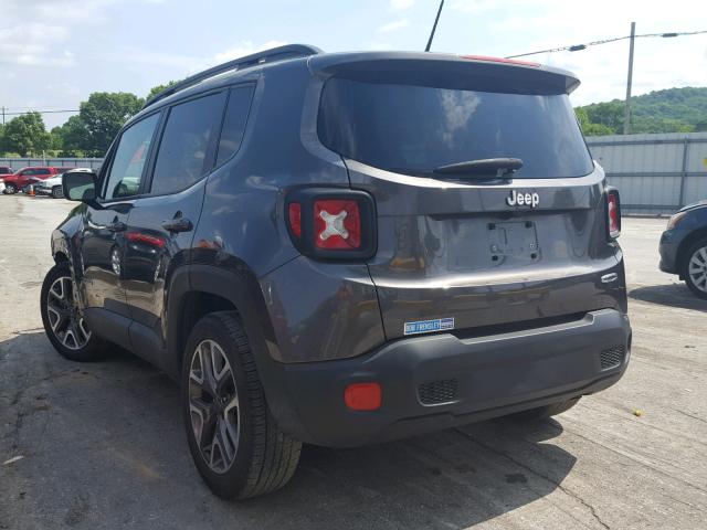 ZACCJABB9HPF24638 - 2017 JEEP RENEGADE L CHARCOAL photo 3