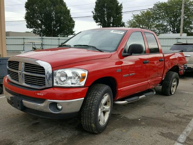 1D7HU18257S102661 - 2007 DODGE RAM 1500 RED photo 2