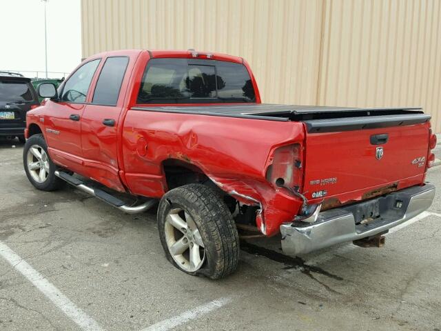 1D7HU18257S102661 - 2007 DODGE RAM 1500 RED photo 3