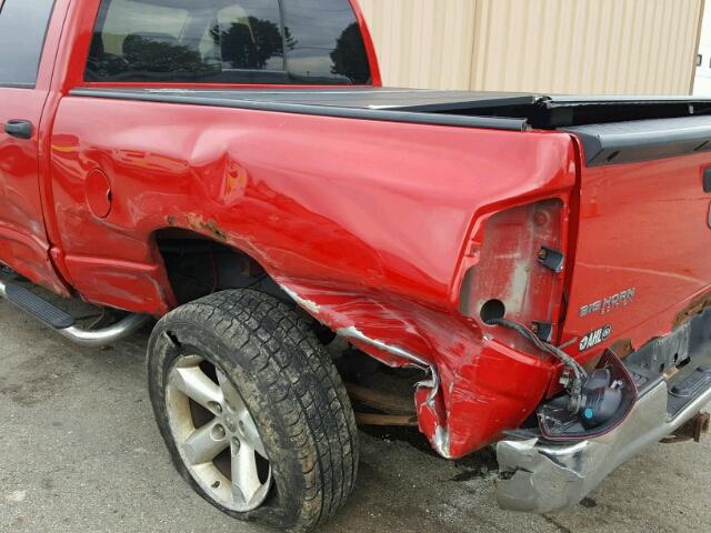 1D7HU18257S102661 - 2007 DODGE RAM 1500 RED photo 9