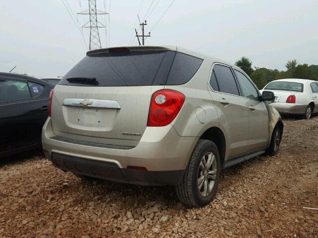 2GNALBEK6D6318548 - 2013 CHEVROLET EQUINOX LS GOLD photo 4