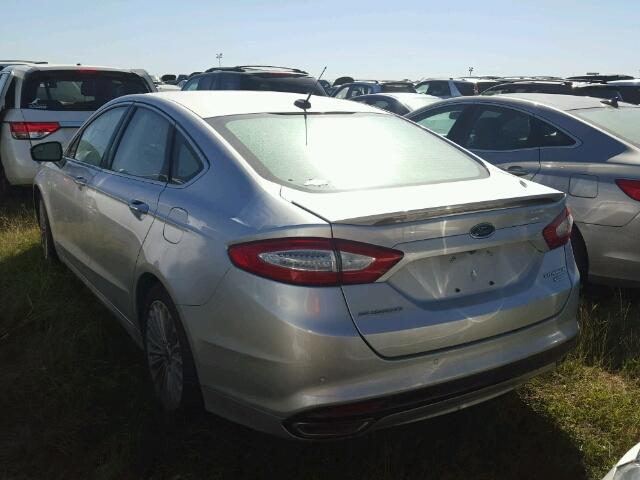 3FA6P0K97FR269287 - 2015 FORD FUSION SILVER photo 3