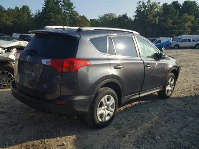 JTMBFREV8FJ016000 - 2015 TOYOTA RAV4 GRAY photo 4