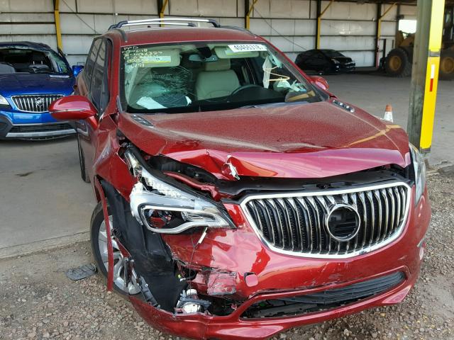 LRBFXBSA0HD129625 - 2017 BUICK ENVISION E RED photo 1