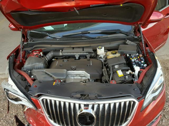 LRBFXBSA0HD129625 - 2017 BUICK ENVISION E RED photo 7