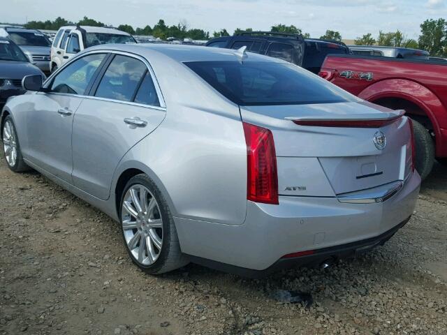 1G6AE5SXXD0137629 - 2013 CADILLAC ATS PREMIU SILVER photo 3