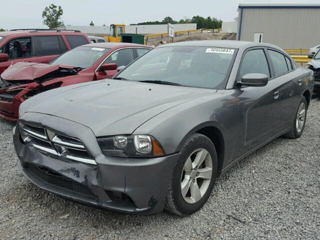 2B3CL3CG4BH576947 - 2011 DODGE CHARGER GRAY photo 2