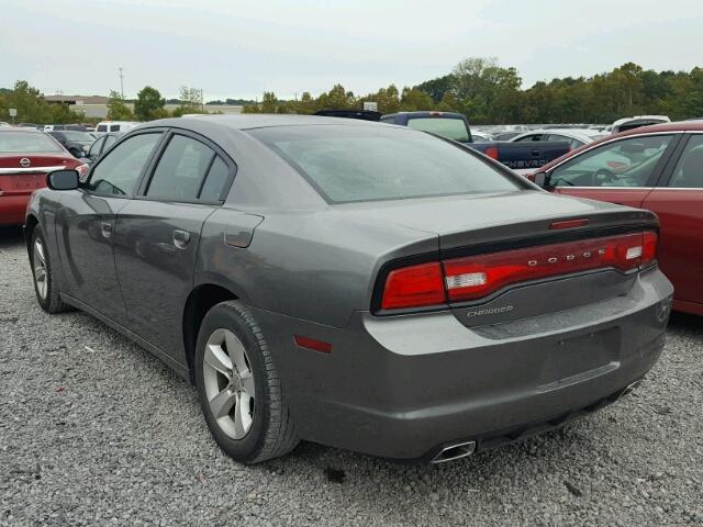 2B3CL3CG4BH576947 - 2011 DODGE CHARGER GRAY photo 3