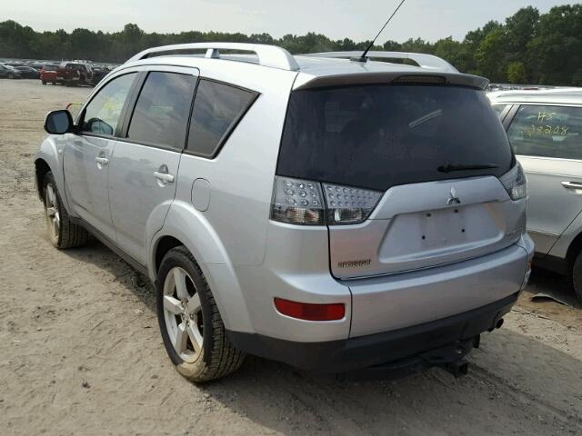 JA4MS41X67U009667 - 2007 MITSUBISHI OUTLANDER SILVER photo 3