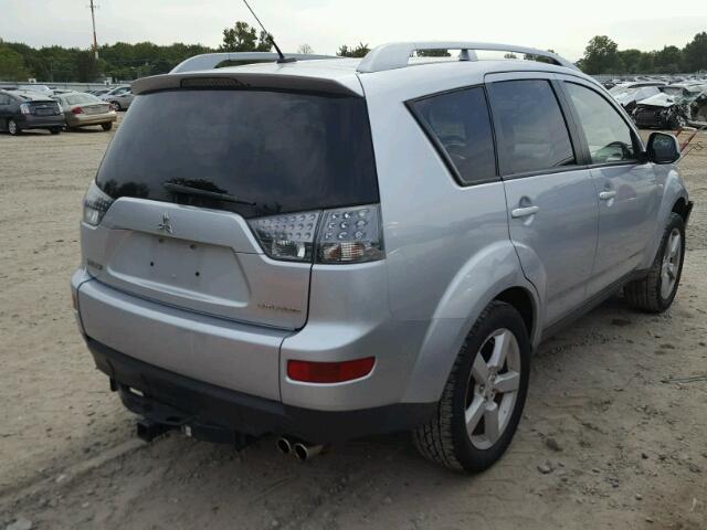 JA4MS41X67U009667 - 2007 MITSUBISHI OUTLANDER SILVER photo 4