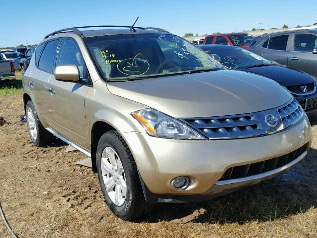 JN8AZ08T36W406910 - 2006 NISSAN MURANO SL TAN photo 1