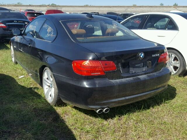 WBAKE3C57BE444627 - 2011 BMW 328 BLACK photo 3