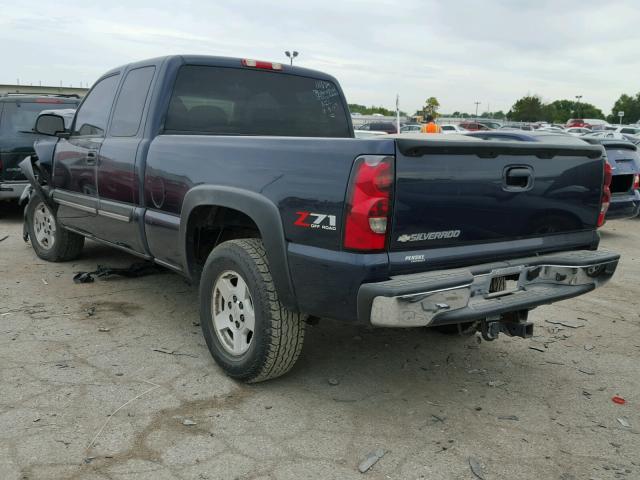 2GCEK19B361291312 - 2006 CHEVROLET SILVERADO BLUE photo 3