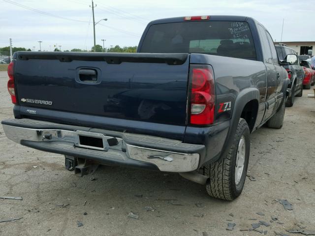 2GCEK19B361291312 - 2006 CHEVROLET SILVERADO BLUE photo 4