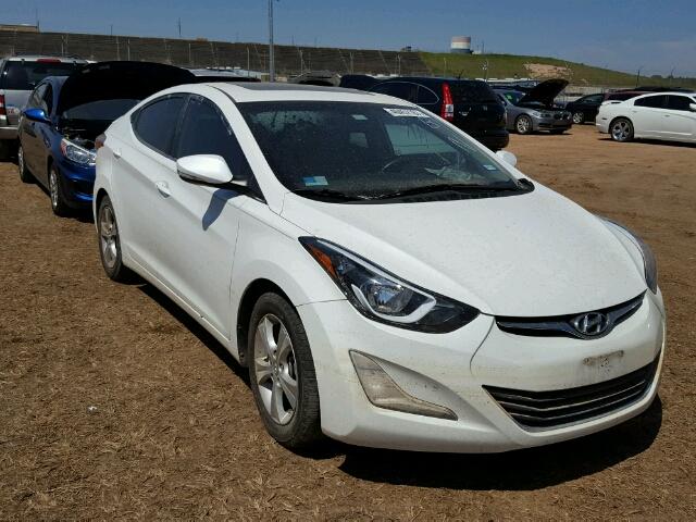 5NPDH4AE7GH694145 - 2016 HYUNDAI ELANTRA SE WHITE photo 1