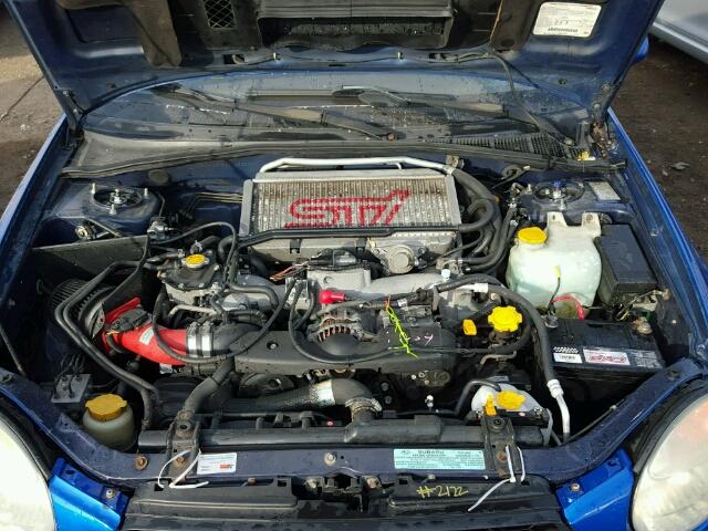 JF1GD29602G523086 - 2002 SUBARU IMPREZA WR BLUE photo 7