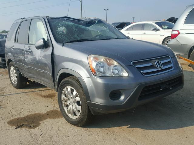 JHLRD78906C030696 - 2006 HONDA CR-V GRAY photo 1