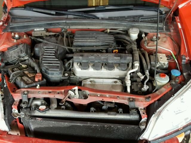 1HGEM22915L018371 - 2005 HONDA CIVIC EX წითელი ფოტო 7
