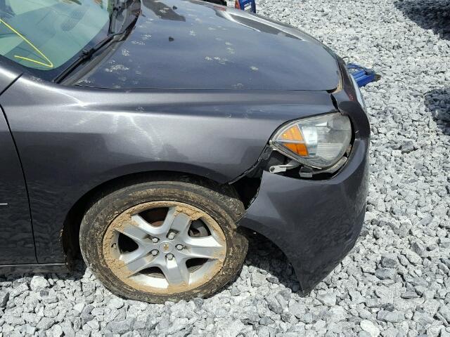 1G1ZA5E17BF215824 - 2011 CHEVROLET MALIBU LS CHARCOAL photo 9