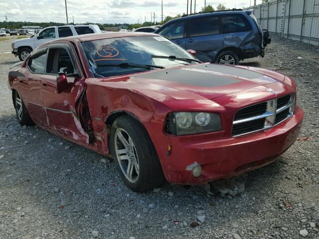 2B3KA53H86H305174 - 2006 DODGE CHARGER MAROON photo 1