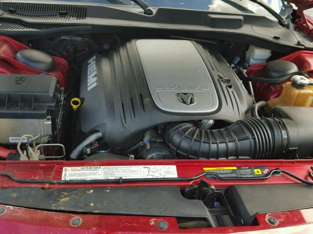 2B3KA53H86H305174 - 2006 DODGE CHARGER MAROON photo 7