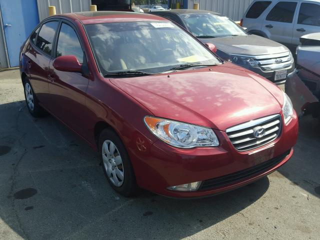 KMHDU46D28U455150 - 2008 HYUNDAI ELANTRA GL RED photo 1