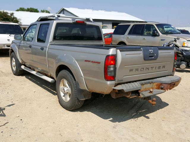 1N6ED29Y52C339303 - 2002 NISSAN FRONTIER C SILVER photo 3