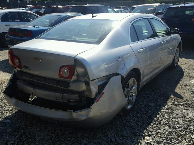 1G1ZC5EB5AF259046 - 2010 CHEVROLET MALIBU 1LT 银色 照片 4