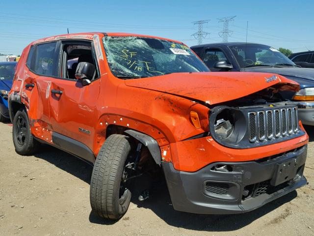 ZACCJBAB3JPG88223 - 2018 JEEP RENEGADE S ORANGE photo 1