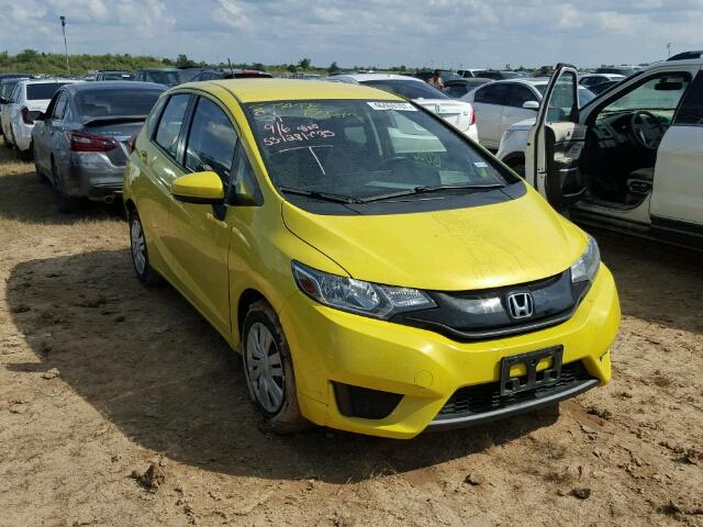 JHMGK5H50GX013885 - 2016 HONDA FIT LX YELLOW photo 1